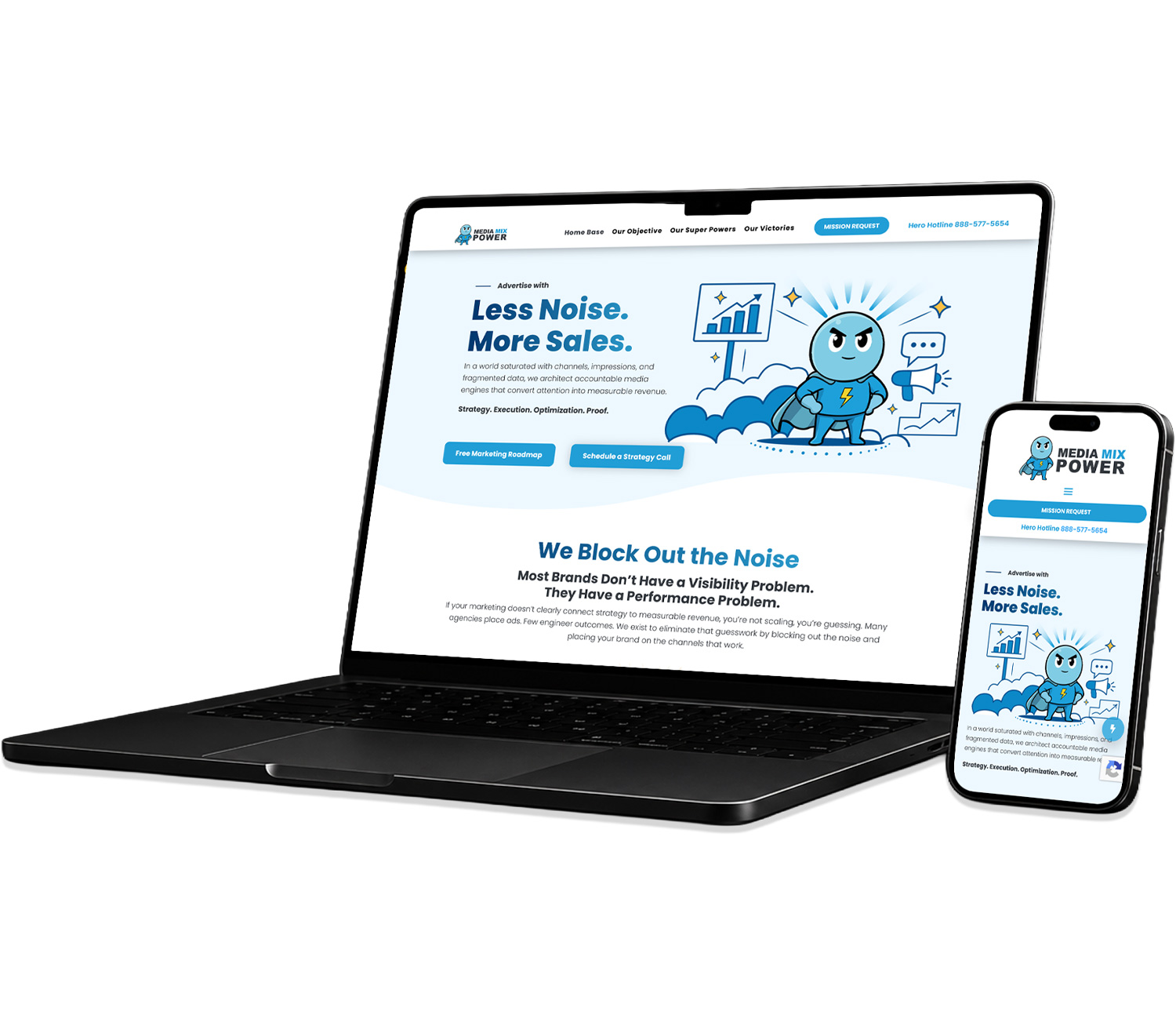 Media Mix Power Website Design and Development
