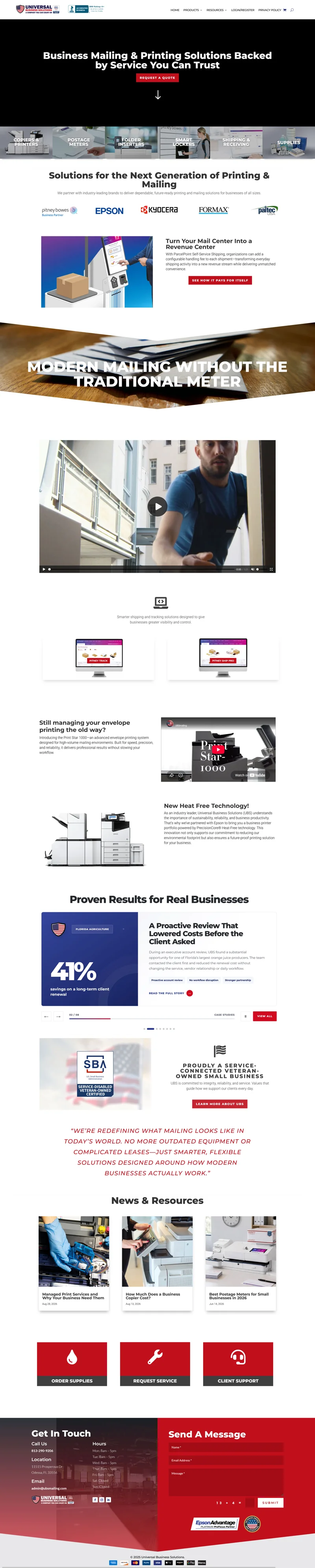 Universal Business Solutions — Web + search